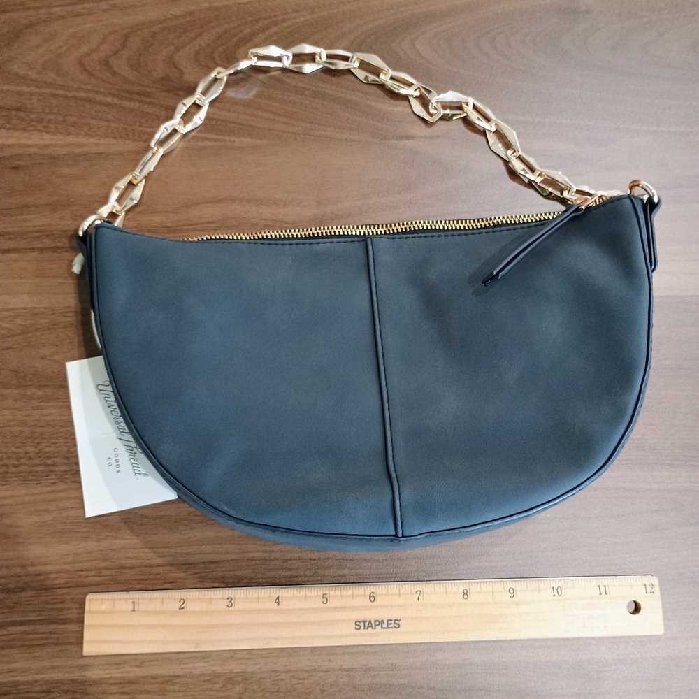 Universal Thread Black Mini Bag with Gold Chain